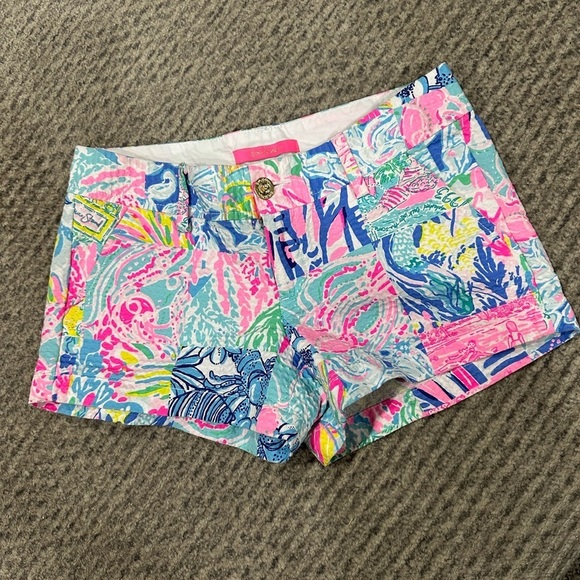 LILY PULITZER 3" Walsh Short In Multi Pop Up Summer Remix - Picture 1 of 4